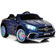Americas Toys Carro, Carrinho Elétrico para Crianças com Controle Remoto e MP4, 12V, Azul