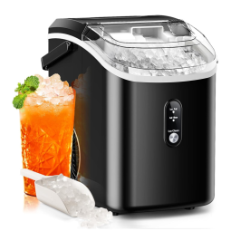 Máquina de Gelo até 11 kg em 24H Portátil, 110v, ZAFRO, Prateado