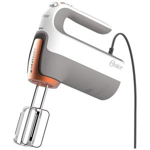 Batedeira de Mão com 7 Velocidades com Acessórios, Aço Inoxidável, 270W, 110v, OSTER FPSTHMSNC WS, Branco