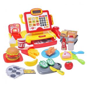 Caixa Registradora FS com Leitor de Código, Calculadora e Microfone para Crianças 3-8 Anos