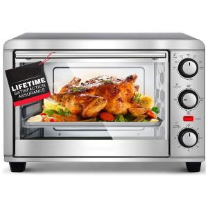 Forno Elétrico de Bancada com 3 Configurações em Aço Inoxidável, 1200W, 110v, GO4MAX, Prateado