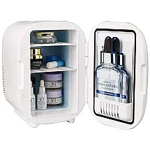 Mini Geladeira e Frigobar para carro, Portátil AC, DC, 6 Litros, 8 Latas, 110v, RELAVEL, Branco