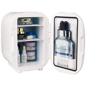 Mini Geladeira e Frigobar para carro, Portátil AC, DC, 6 Litros, 8 Latas, 110v, RELAVEL, Branco