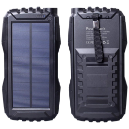 Powerbank Carregador Solar 25000mAh Lanterna OS Android
