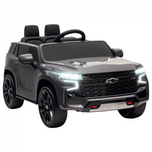 Carro Elétrico Infantil Aosom Licensed Chevrolet Tahoe, Bateria 12V 7AH, Controle Remoto para Pais, Luzes LED, Música, Suspensão