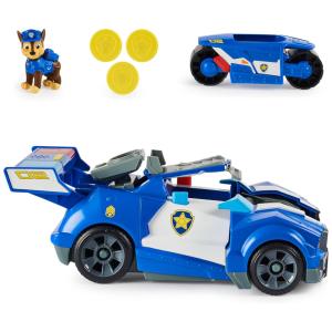 Patrulha Canina Carro Chase 2 em 1 com Luzes e Sons, PAW PATROL 6061906, Azul