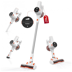 Aspirador de Pó sem Fio 6 em 1 com Sucção de 25 Kpa e Bateria Recarregável, 40 Min de Ação, 110V Redkey P8, Branco