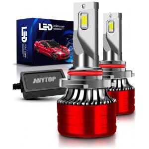 Kit Xenon Lâmpadas LED Branca 15000 Lumens 6000K, 100W, HB3, HB4, H10, 4 Peças, ANYTOP 90059006, Vermelho