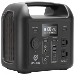 GOLABS Gerador, Acumulador de energia Elétrico, Soloar, portátil, c, USB, 60W, 300W, 110V, c, 2 tomadas