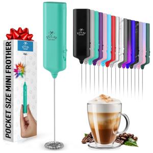 Espumador de Leite Elétrico Zulay com Bateria Recarregável e 3 Velocidades, Rosa