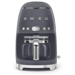 Máquina de Café Expresso Retrô 1.1L em Aço Inoxidável, 110V, Smeg 50s DCF02GRUS, Cinza