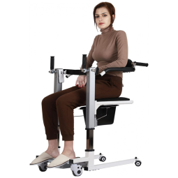 Cadeira de Rodas com Elevador e Controle Remoto Ideal para Idosos e Adultos, Branco