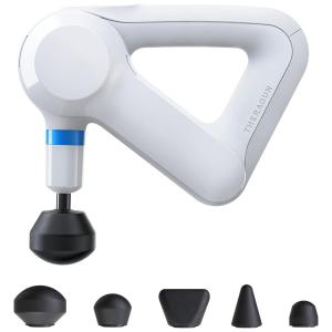 Massageador Pistola Elétrico Profissional Sem Fio 5 Acessórios, THERAGUN, Branco