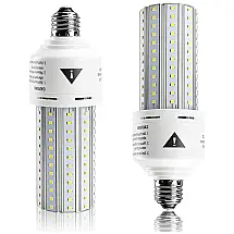 Lâmpada LED 500W 7500 Lumens 5000K Branca com Base E26, E27, 2 Unidades, ZP, Branco