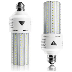 Lâmpada LED 500W 7500 Lumens 5000K Branca com Base E26, E27, 2 Unidades, ZP, Branco