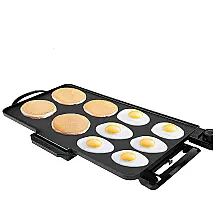Grill Elétrico Antiaderente serve até 10 Porções, 110V 1700W, Nozaya, Preto