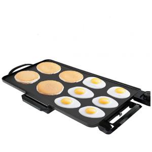 Grill Elétrico Antiaderente serve até 10 Porções, 110V 1700W, Nozaya, Preto