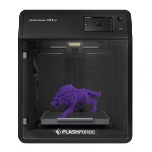 Impressora 3D FLASHFORGE Adventurer 5M Pro, Alta Velocidade de 600mm/s, Auto Nivelamento com Bico Removível Rápido a 280ºC, Estrutura Core