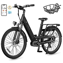Bicicleta Elétrica VITILAN L5 com Sensor de Torque, Motor de 500W, 25Mph, Ebike Passo A Passo para Adultos Mulheres Homens, Bateria de Longo