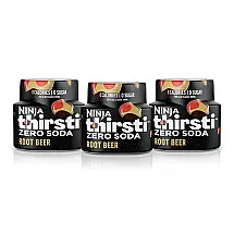 Gotas Aromatizantes Ninja Thirsti Root Beer Zero Soda Sem Açúcar Kit com 3 Frascos
