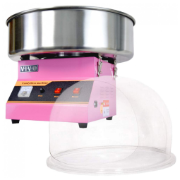 Máquina de Algodão Doce Elétrica com Tigela de Aço Inoxidável, 1000W, 110v, VIVO CANDY KIT 1, Rosa