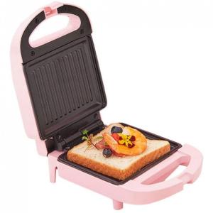 AASDF Sanduicheira Antiaderente 1 sanduiche 650W 220V, rosa