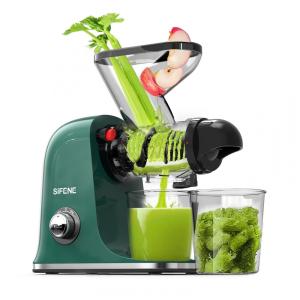 Centrifuga de Frutas com Calha de Alimentação Dupla e Motor Silencioso, 110V 150W, SIFENE, Verde
