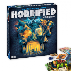 Ravensburger Horrified Greek Monsters: Jogo de Tabuleiro de Estratégia Cooperativo com Criaturas Míticas Gregas para Maiores de 10 Anos