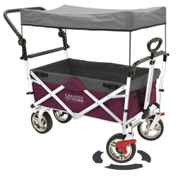 Carrinho de Passeio 3 em 1 Outddor Multifuncional, Peso Máximo 68 kg, Roxo, CREATIVE OUTDOOR DISTRIBUTOR 900551, Violeta Escuro