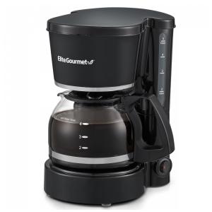 Máquina de Café Elite Gourmet EHC-5055 Automática 5 Xícaras com Função Pause N Serve, Filtro Reutilizável, Interruptor Liga/Desliga