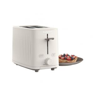 Torradeira 2 Fatias com Bandeja de Migalhas, 7 Níveis de Tostagem, Configurações de Bagel e Descongelamento, 110V 900W, CUISINART, Branca