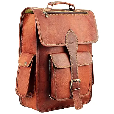 Mochila Vintage de Couro para