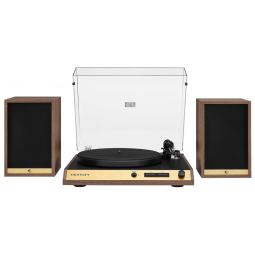 Vitrola Toca-Discos, Bluetooth, 2 Velocidades com Transmissão por Correia, Alto-Falantes de 80W e Braço de Fibra de Carbono, C72 Crosley