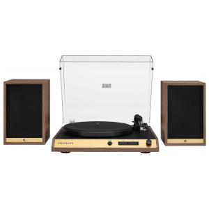 Vitrola Toca-Discos, Bluetooth, 2 Velocidades com Transmissão por Correia, Alto-Falantes de 80W e Braço de Fibra de Carbono, C72 Crosley