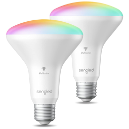 Lâmpada LED Colorida Inteligente Wi Fi 2.4GHz, Controle de Voz, 65W, 2 Un, SENGLED W12 N15, Rosa