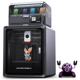 Impressora 3D Anycubic Kobra S1 Combo com 4 Cores Incríveis e Anycubic ACE PRO, Velocidade de 600mms e Extrusor FreeClog de 320 Hotend