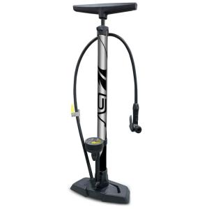 Bomba de Piso Ergonômica para Bicicleta com Medidor e Válvula Inteligente 160 PSI, BV, Preto