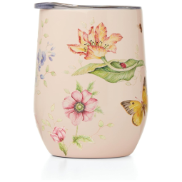 Copo para Vinho em Aço Inoxidável 350 mL, Lenox 895749 Butterfly, Rosa
