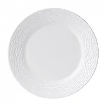 Prato para Jantar de 27 cm, Elegância e Praticidade em Sua Mesa com Formato Redondo e Material de Porcelana Premium, Wedgwood, Branco