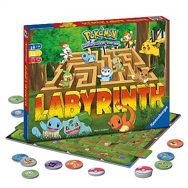 Jogo de Tabuleiro Labirinto Pokémon