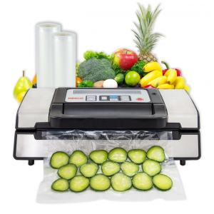 Seladora a Vácuo Automática para Alimentos Secos e Úmidos com Controle Digital e Tampa de Visualização, 110V 130W, Nesco, Prata