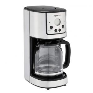 Cafeteira Elétrica Digital com Filtro Reutilizável, Aço Inoxidável, 110V 800W, Amz, Prata