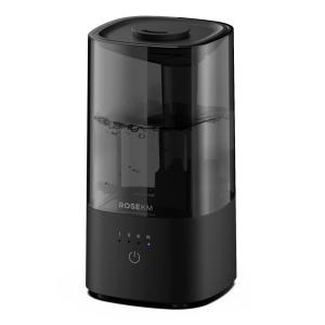 Umidificador Ultrassônico para Quarto 2L com bico 360 e Desligamento Automático, Rosekm, Preto