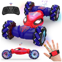 Carrinho de Acrobacias por Sensor de Movimentos SAUFTTI, 4WD, Controle Remoto 2.4GHz, Para Crianças de 6 a 12 anos