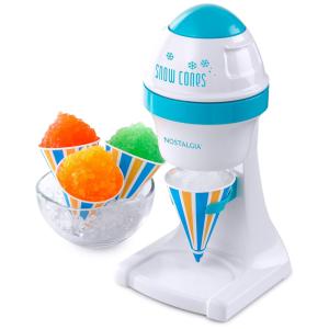 Máquina de Raspadinha Elétrica com Lâminas de Aço Inoxidável, 110v, NOSTALGIA ISM1000, Azul