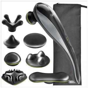 Massageador Terapêutico de Percussão sem Fio com 8 Acessóriose Bolsa de Transporte, WAHL 4232 300, Cinza