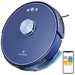 Aspirador de Pó Robô L1 2 em 1 Inteligente e Automático com Mapeamento Ideal para Pets, INSTAROBO X1, Azul