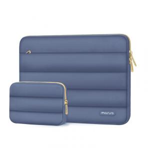 MOSISO Estojo Puffy para Laptop 15-16" Cinza Lavanda, Compatível com MacBook Pro 16", HP, Dell, ASUS, Acer, Lenovo, Bolsa com Estojo