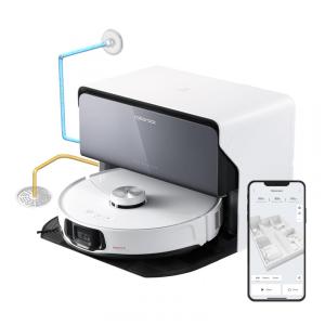Roborock S8 MaxV Ultra: Aspirador Robô e Esfregão com Abastecimento e Drenagem Automáticos, Design FlexiArm, Lavagem e Secagem Automáticas.