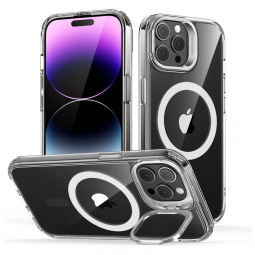 Capa para Iphone 14 Pro Max de Alta Resistencia Nível Militar, ESR, Branca e Transparente